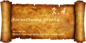 Keresztessy Aletta névjegykártya